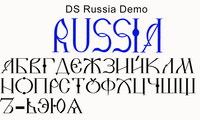 Шрифт Russia Demo